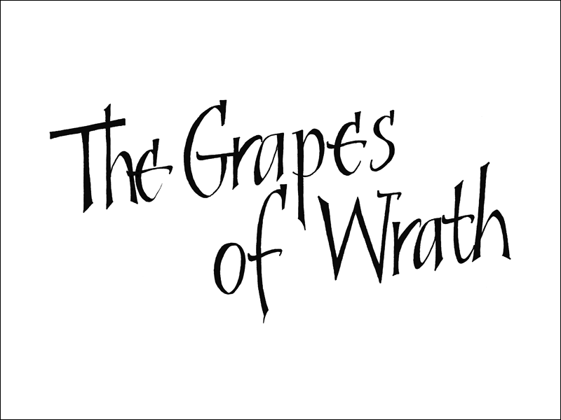grapes of wrath. Mark L'Argent - Lettering Artist