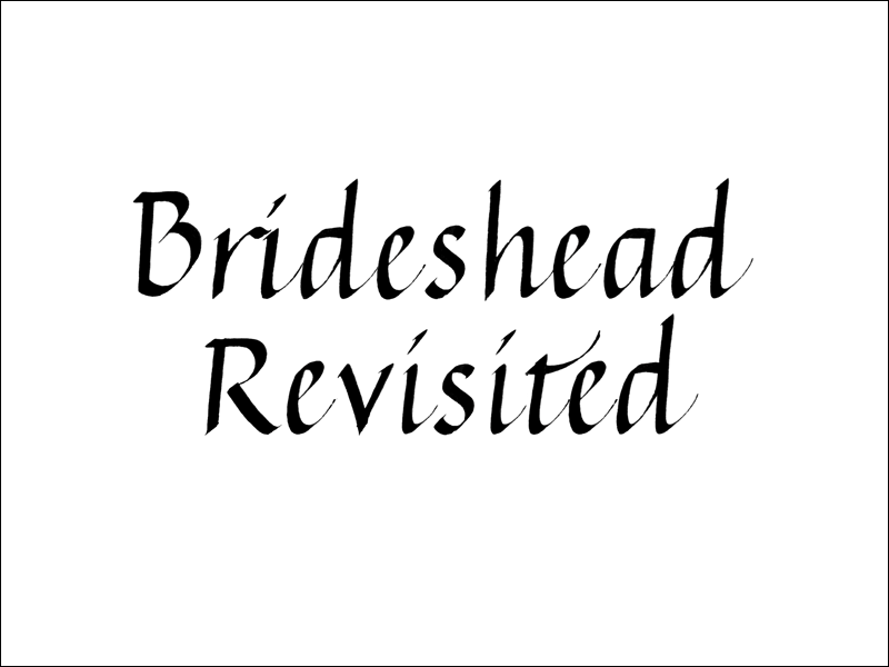brideshead revisited. Mark L'Argent - Lettering Artist