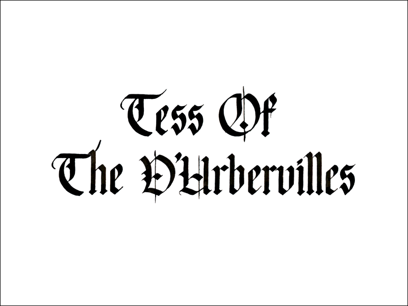 tess d'urbervilles. Mark L'Argent - Lettering Artist