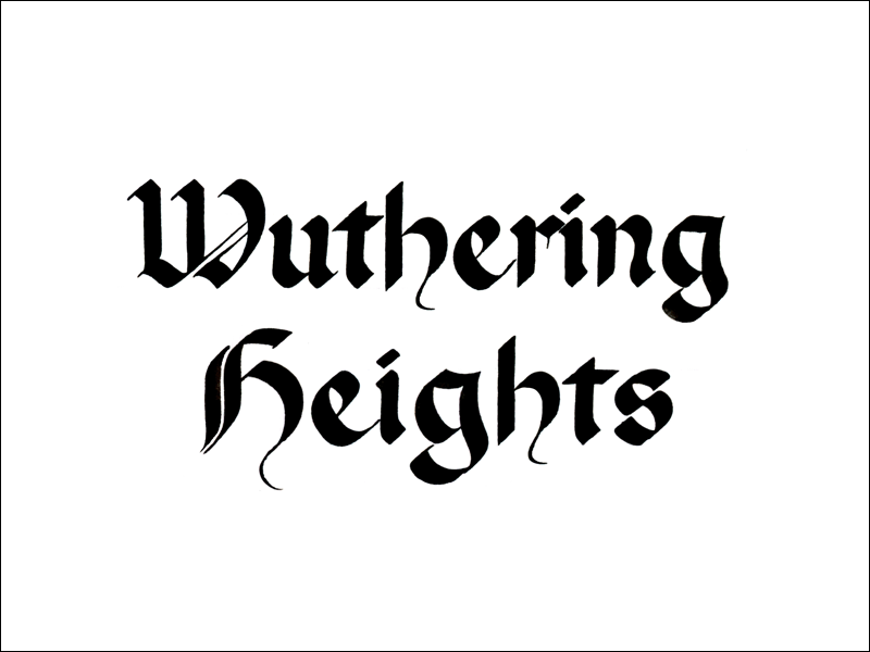 wuthering heights. Mark L'Argent - Lettering Artist