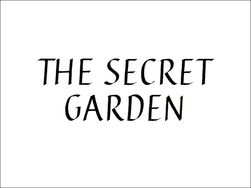 secret garden. Mark L'Argent - Lettering Artist