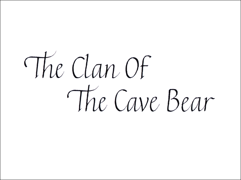 cave bear. Mark L'Argent - Lettering Artist