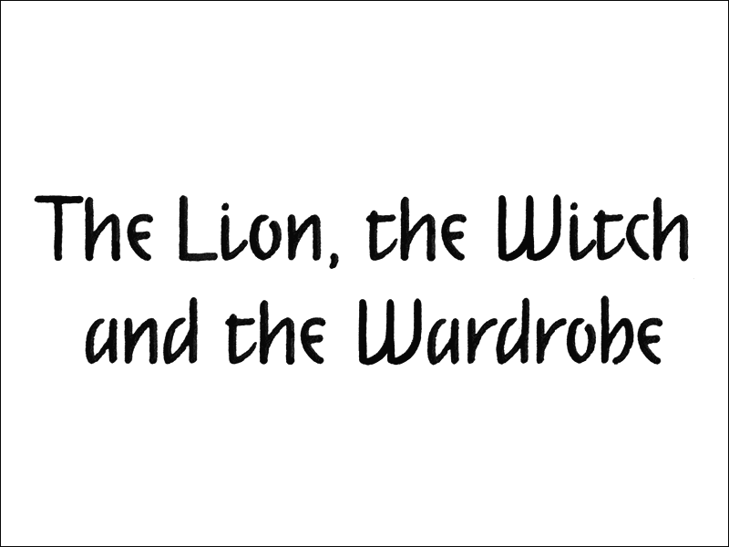 lion witch. Mark L'Argent - Lettering Artist