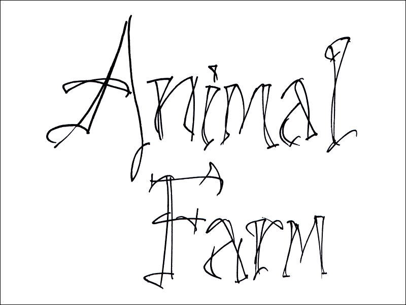 animal farm. Mark L'Argent - Lettering Artist