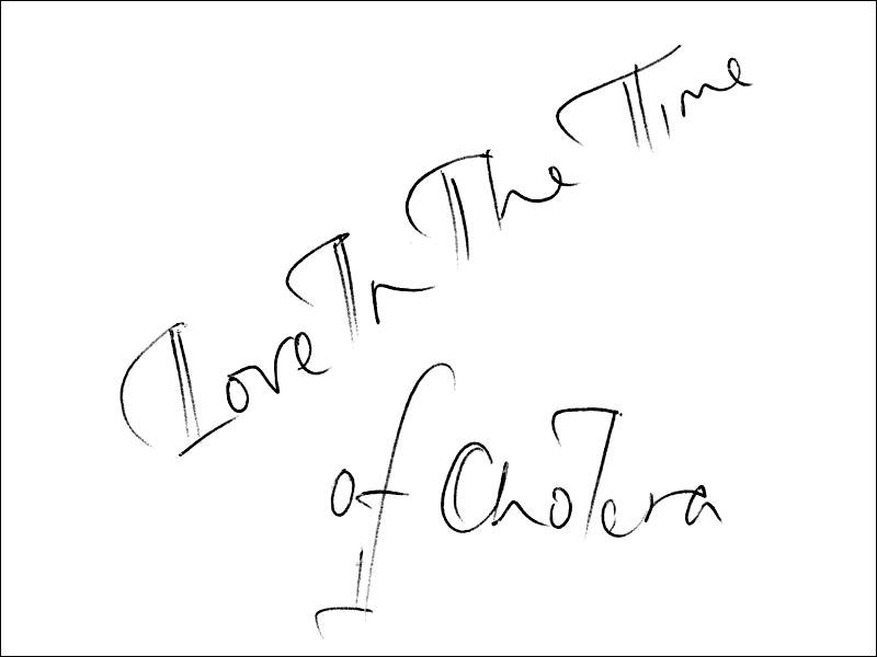 time of cholera. Mark L'Argent - Lettering Artist