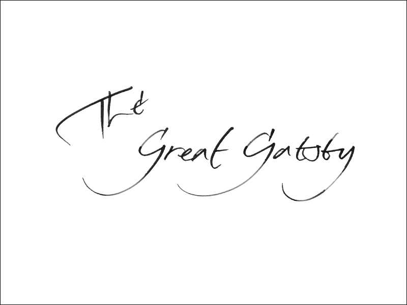 great gatsby. Mark L'Argent - Lettering Artist