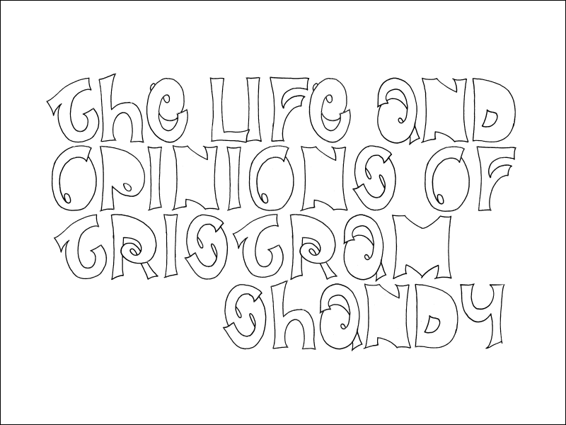 tristram shandy. Mark L'Argent - Lettering Artist