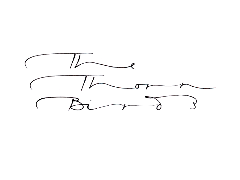 thorn birds. Mark L'Argent - Lettering Artist