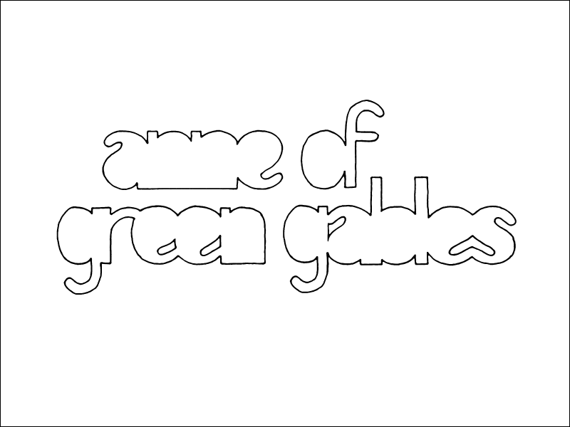 green gables. Mark L'Argent - Lettering Artist