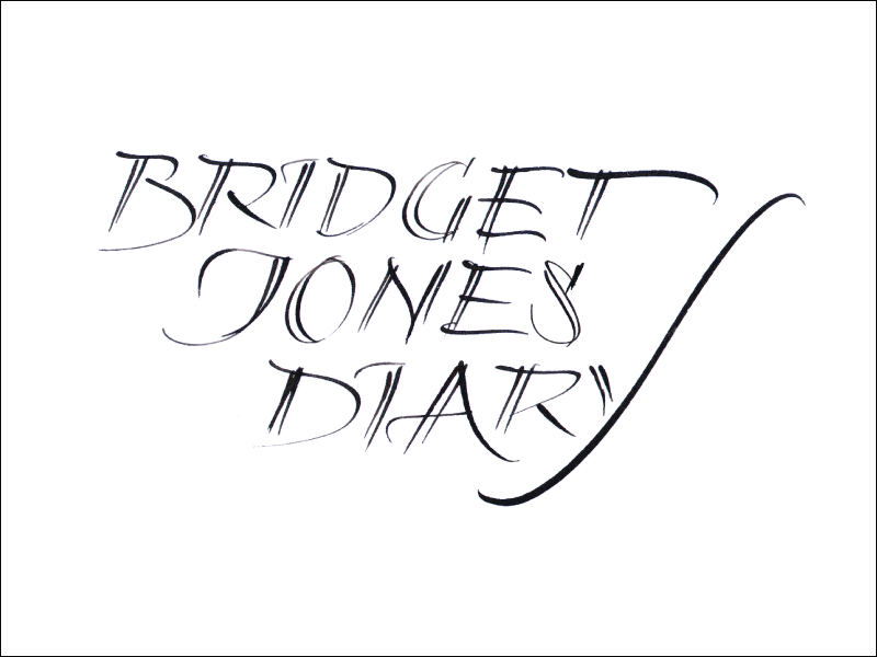 bridget jones. Mark L'Argent - Lettering Artist