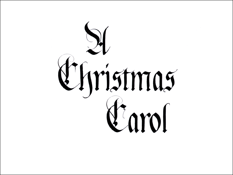 xmas carol. Mark L'Argent - Lettering Artist