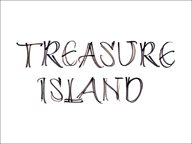 treasure island. Mark L'Argent - Lettering Artist