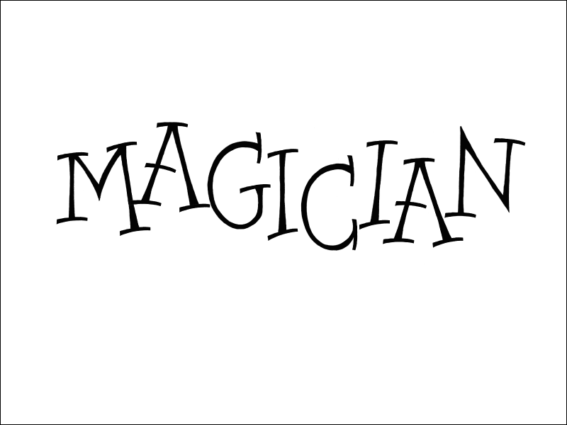 magician. Mark L'Argent - Lettering Artist