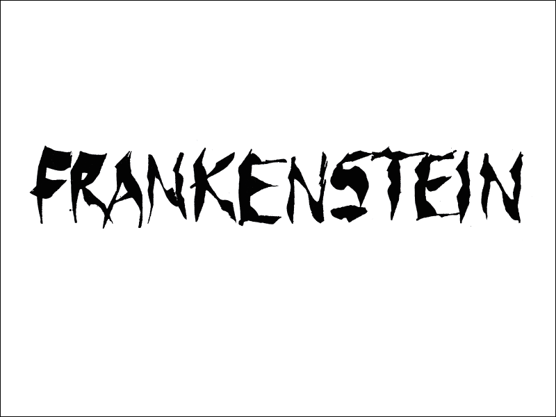 frankenstein. Mark L'Argent - Lettering Artist